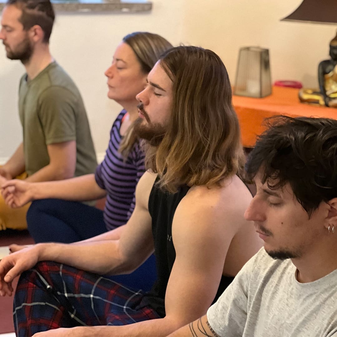 Deep Group meditation at Kundalini Yoga Teacher Training Course in Sweden