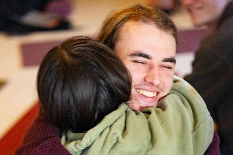 Couple sharing a tantric hug, illustrating that Tantra is about love, life, and energy, not sex.