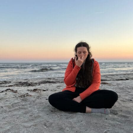 Pranayama On The Beach | Solo Yoga Retreat